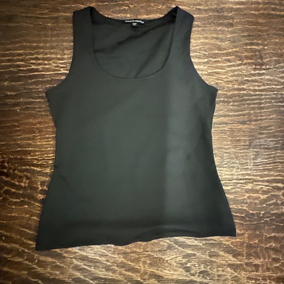 Boston Proper-So Modern Scoop Neck Tank-Size M Black - Picture 4 of 8